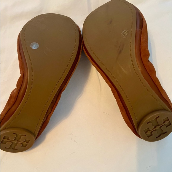 Tory Burch suede & beaded crystal flats/slippers - Picture 3 of 4